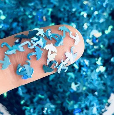 Īpaši plāni 4 mm burtu formas vizuļi 3D nagu mirdzoši pailletes lāzera sudraba videi draudzīgs PET sequin Nails Art manikīra materiāls 8g