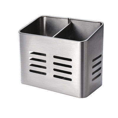 Nerūsējošā tērauda galda piederumu turētājs Vertikāls trauku drenāžas irbulīši Drenāžas uzglabāšanas grozs Galda piederumi Organizators Plaukti Virtuves sīkrīks