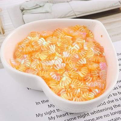 Jūras gliemežvāku sequins 7mm PVC brīvi vizuļi mirdzoši paletes nagu mākslas manikīram šūšanai kāzu dekors konfeti 600gab