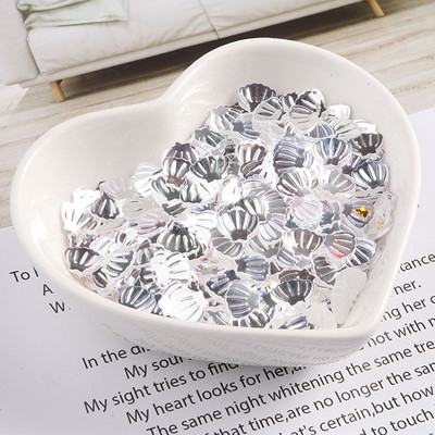 Jūras gliemežvāku sequins 7mm PVC brīvi vizuļi mirdzoši paletes nagu mākslas manikīram šūšanai kāzu dekors konfeti 600gab