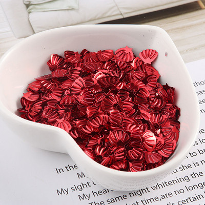 Jūras gliemežvāku sequins 7mm PVC brīvi vizuļi mirdzoši paletes nagu mākslas manikīram šūšanai kāzu dekors konfeti 600gab