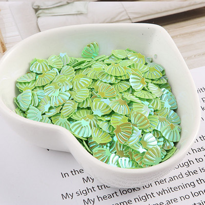 Jūras gliemežvāku sequins 7mm PVC brīvi vizuļi mirdzoši paletes nagu mākslas manikīram šūšanai kāzu dekors konfeti 600gab