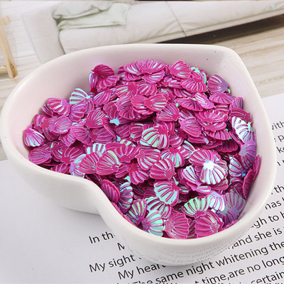 Jūras gliemežvāku sequins 7mm PVC brīvi vizuļi mirdzoši paletes nagu mākslas manikīram šūšanai kāzu dekors konfeti 600gab