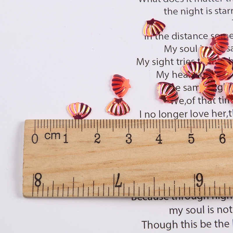 Jūras gliemežvāku sequins 7mm PVC brīvi vizuļi mirdzoši paletes nagu mākslas manikīram šūšanai kāzu dekors konfeti 600gab