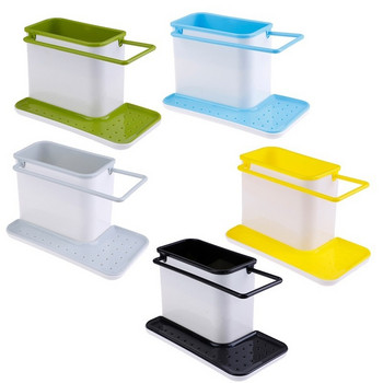 1PCS Креативни пластмасови рафтове Многофункционален отделен кухненски органайзер за съхранение Довършителен рафт Инструмент за съхранение на баня
