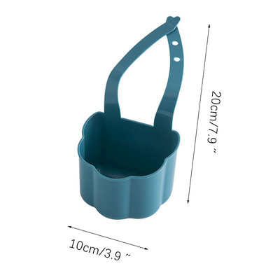 Virtuves izlietnes notekas plaukta ziepju turētājs Piekarināms uzglabāšanas grozs vannas istabai Regulējams jaucējkrāna turētājs Virtuves piederumi