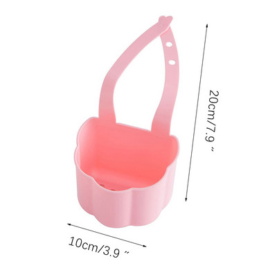 Virtuves izlietnes notekas plaukta ziepju turētājs Piekarināms uzglabāšanas grozs vannas istabai Regulējams jaucējkrāna turētājs Virtuves piederumi