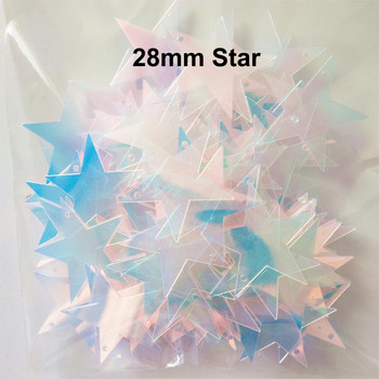 Star Leaves Diamond Oval PVC πούλιες Flat Paillette ένδυμα Σκουλαρίκια Αξεσουάρ Shining AB Spangles Mix Colors 100 τμχ/παρτίδα