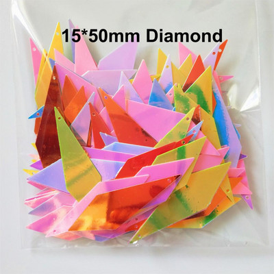 Star Leaves Diamond Oval PVC πούλιες Flat Paillette ένδυμα Σκουλαρίκια Αξεσουάρ Shining AB Spangles Mix Colors 100 τμχ/παρτίδα