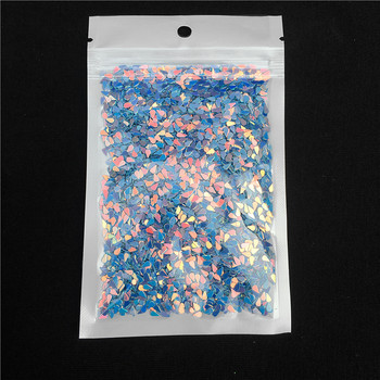 Μπλε ροζ παγιέτα 10g/Παρτίδα 3mm Οβάλ Σχήμα σταγόνας Παγιέ PET Glitter Party Craft, DIY Nail art, κομφετί διακόσμησης γάμου