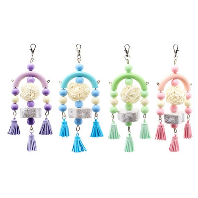 Bird Parakeets Toy Swing Висяща акрилна играчка Моларна висяща играчка Устойчива на ухапване Drop Shipping