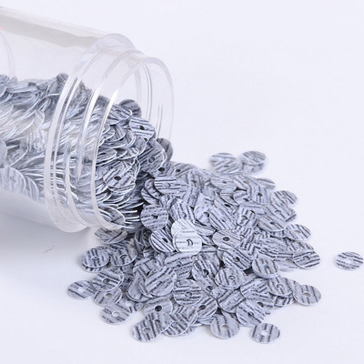 2000gab. 4mm Zebras svītras vaļīgas Sequins Roku darbs Paillette Šūšana Amatniecība Apģērbs Kleita Plāksteri Materiāls Nail Art Skaistums