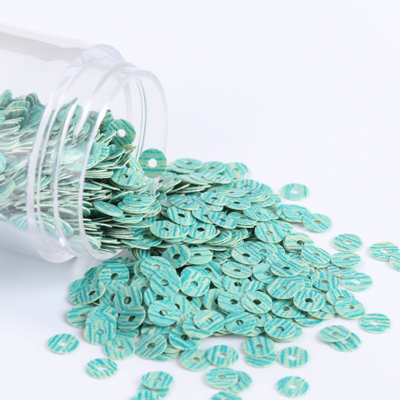 2000gab. 4mm Zebras svītras vaļīgas Sequins Roku darbs Paillette Šūšana Amatniecība Apģērbs Kleita Plāksteri Materiāls Nail Art Skaistums