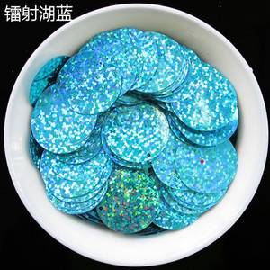 Paillette 30mm Lieli plakani, apaļi fliteri Plakani PVC Paillettes vaļīgi fliteri kāzu karvām Lentejuelas Para Coser 10g