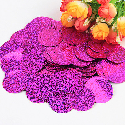 Paillette 30mm Lieli plakani, apaļi fliteri Plakani PVC Paillettes vaļīgi fliteri kāzu karvām Lentejuelas Para Coser 10g