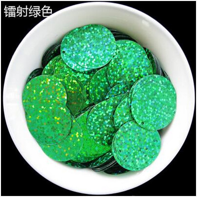 Paillette 30mm Lieli plakani, apaļi fliteri Plakani PVC Paillettes vaļīgi fliteri kāzu karvām Lentejuelas Para Coser 10g