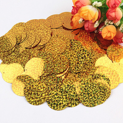 Paillette 30mm Lieli plakani, apaļi fliteri Plakani PVC Paillettes vaļīgi fliteri kāzu karvām Lentejuelas Para Coser 10g