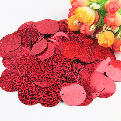 Paillette 30mm Lieli plakani, apaļi fliteri Plakani PVC Paillettes vaļīgi fliteri kāzu karvām Lentejuelas Para Coser 10g