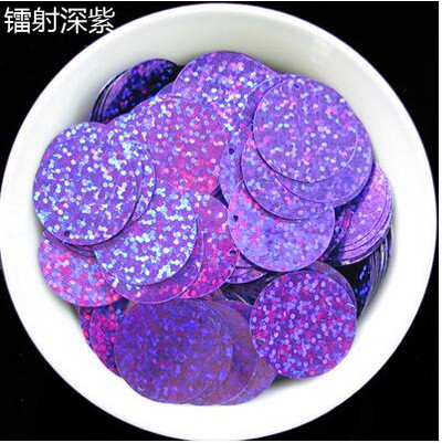 Paillette 30mm Lieli plakani, apaļi fliteri Plakani PVC Paillettes vaļīgi fliteri kāzu karvām Lentejuelas Para Coser 10g