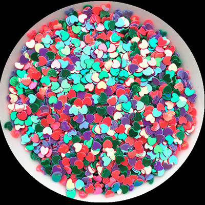 Modes naglu vizuļi 20g 3mm Love Heart Shape brīvi vizuļi Nails Arts manikīram/šūšanai Amatniecības/kāzu dekorēšanas konfeti