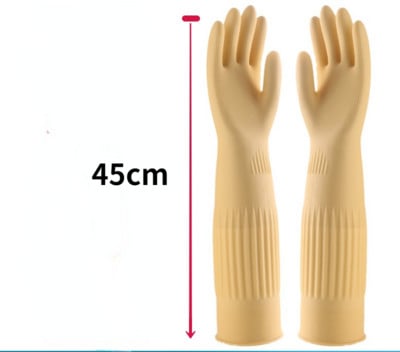 38/45/56 cm Latex hosszú kesztyű Akváriumi halak akvárium ipari vastag védő kesztyűk vízálló gumi latex mosogatókesztyűk