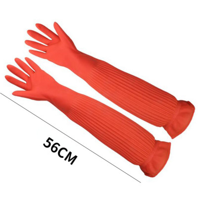 38/45/56 cm Latex hosszú kesztyű Akváriumi halak akvárium ipari vastag védő kesztyűk vízálló gumi latex mosogatókesztyűk