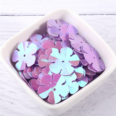 96 gab. Matēti rozā 20 mm Piecas ziedlapiņas, sequins, 3D krūzes, kastītes, šūšanas, izrotājumi.