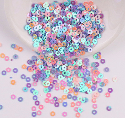 2mm 3mm 4mm PVC apaļi vaļīgi fliteri apģērbu šūšanai aksesuāri DIY Spangles Amatniecība Dekorācija Lentejuelas vizulis