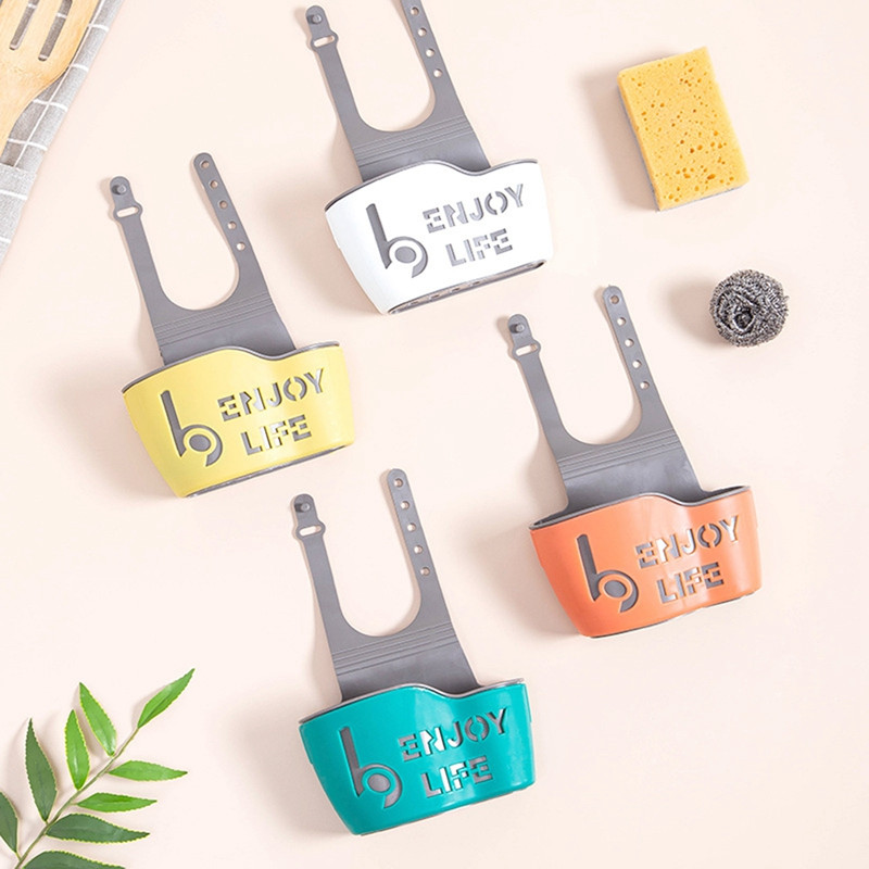 Izlietnes plaukts ziepju sūklis turētājs klips Trauku drenāžas žāvēšanas plaukts plastmasas uzglabāšanas grozs maisiņš Vannas istabas turētājs virtuves aksesuāri rīks