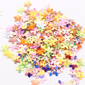 10mm Five Finger Flower Glitter Sequins Pvc Cup Loose Sequin Confetti Paillettes for Sewing Craft Finding Lentejuelas Para Coser