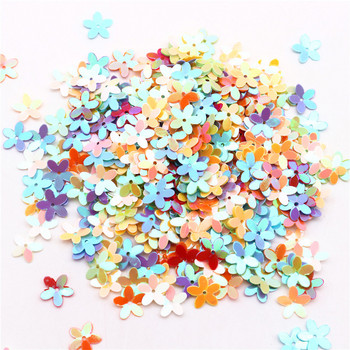 10mm Five Finger Flower Glitter Sequins Pvc Cup Loose Sequin Confetti Paillettes for Sewing Craft Finding Lentejuelas Para Coser