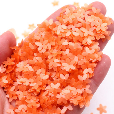 10 mm piecu pirkstu ziedu mirdzoši vizuļi, PVC kauss.