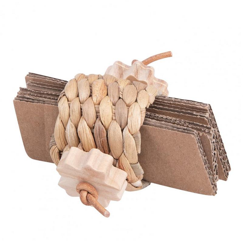 Papagaiļa košļājamās rotaļlietas materiāls, košļājams, pīts, dabīgs lapu raupja virsma, mazina garlaicību Liela berze, neslīdošs asari