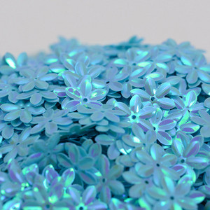 10/40g 15mm plakana zieda forma PVC vaļīgi vizuļi mirdzoši paletes nagu mākslas manikīram/šūšanai/kāzu dekorēšanai konfeti