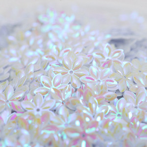 10/40g 15mm plakana zieda forma PVC vaļīgi vizuļi mirdzoši paletes nagu mākslas manikīram/šūšanai/kāzu dekorēšanai konfeti