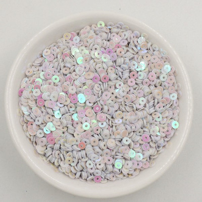 10 g/iepakojumā 3 mm plakani, apaļi, vaļīgi fliteri Amatniecības PVC matēti un krēmkrāsas vizuļi, DIY Lentejuelas šūšanas kāzu kleitu aksesuāri