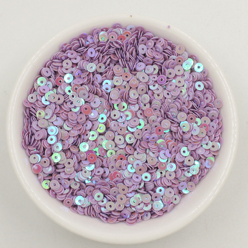 10 g/iepakojumā 3 mm plakani, apaļi, vaļīgi fliteri Amatniecības PVC matēti un krēmkrāsas vizuļi, DIY Lentejuelas šūšanas kāzu kleitu aksesuāri