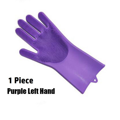 1gb daudzfunkcionāli gumijas cimdi tīrīšana mājsaimniecības burvju virtuves cimdi gatavošanas skrubis roku mazgāšana mājas trauki skruberis izturīgs