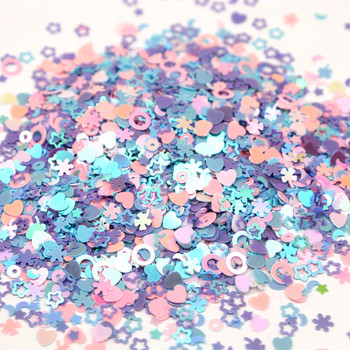 Sequin Craft 10g Loose Shaped Sequins Purple Series Nail Pailletts Nail Art Confetti for Nail Art Decor Materiel Onglerie 10g