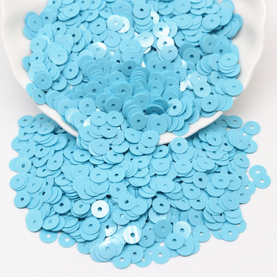 Paillettes, plakanas, apaļas, cietas sequins, 6 mm, PVC šķēles, vizuļi, kas paredzēti DIY kāzu amatniecībai, apģērba šūšanas piederumi Lentejuelas 10 g