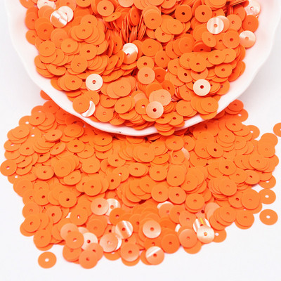 Paillettes, plakanas, apaļas, cietas sequins, 6 mm, PVC šķēles, vizuļi, kas paredzēti DIY kāzu amatniecībai, apģērba šūšanas piederumi Lentejuelas 10 g