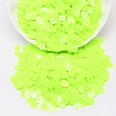 Paillettes, plakanas, apaļas, cietas sequins, 6 mm, PVC šķēles, vizuļi, kas paredzēti DIY kāzu amatniecībai, apģērba šūšanas piederumi Lentejuelas 10 g