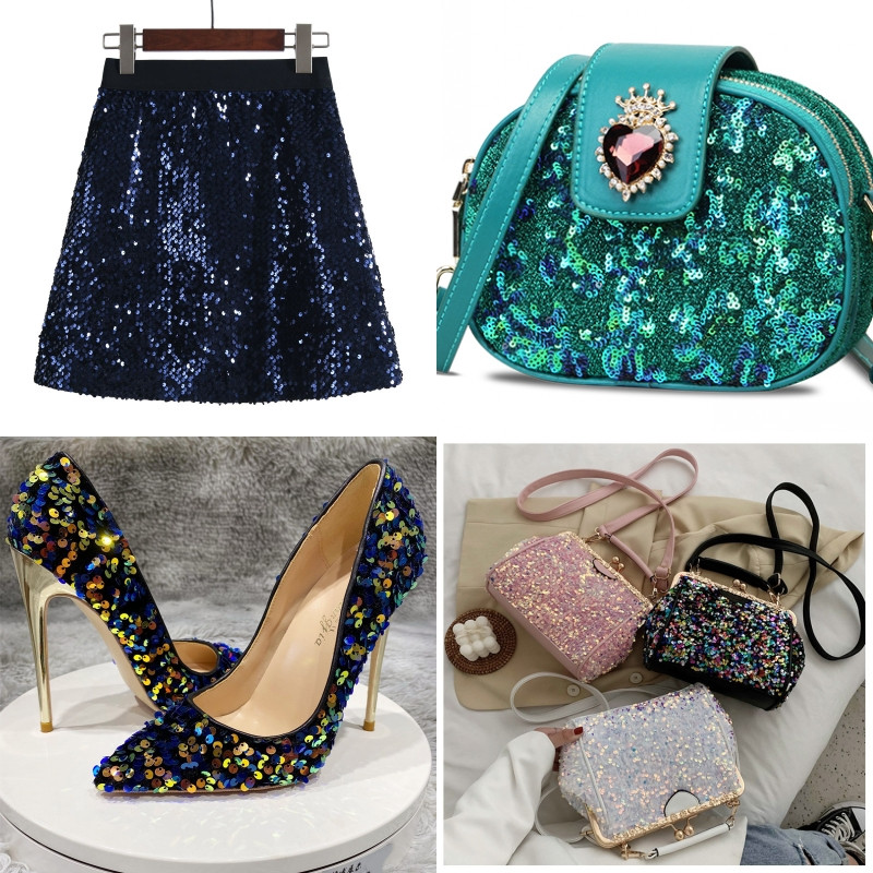 Paillettes, plakanas, apaļas, cietas sequins, 6 mm, PVC šķēles, vizuļi, kas paredzēti DIY kāzu amatniecībai, apģērba šūšanas piederumi Lentejuelas 10 g