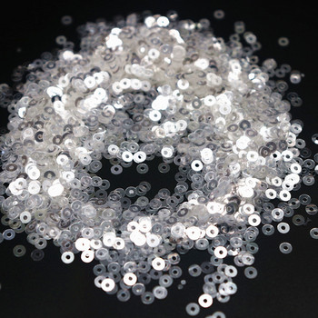 Кристални прозрачни пайети 3 мм 4 мм 6 мм чаша плоски кръгли PVC свободни пайети за Направи си сам занаятчийски аксесоари за дамско облекло 10 г