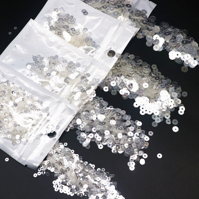 Krištoliniai permatomi blizgučiai, 3 mm, 4 mm, 6 mm, puodelis, plokščias, apvalus PVC, laisvas blizgutis, skirtas „pasidaryk pats“ rankdarbiams, moteriškų drabužių priedai, 10 g