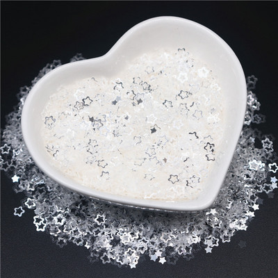 Crystal Caurspīdīgi Sequins 3mm 4mm 6mm Cup Plakani apaļi PVC vaļīgi fliteri DIY Craft Sieviešu apģērbu aksesuāri 10g