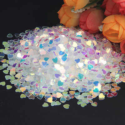 Crystal Caurspīdīgi Sequins 3mm 4mm 6mm Cup Plakani apaļi PVC vaļīgi fliteri DIY Craft Sieviešu apģērbu aksesuāri 10g