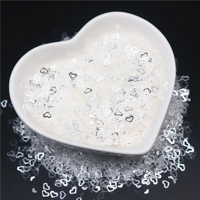 Crystal Caurspīdīgi Sequins 3mm 4mm 6mm Cup Plakani apaļi PVC vaļīgi fliteri DIY Craft Sieviešu apģērbu aksesuāri 10g