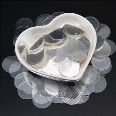 Crystal Caurspīdīgi Sequins 3mm 4mm 6mm Cup Plakani apaļi PVC vaļīgi fliteri DIY Craft Sieviešu apģērbu aksesuāri 10g