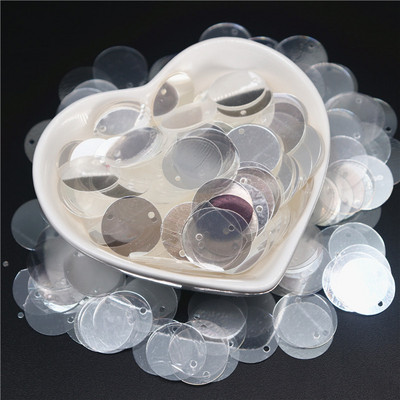Crystal Caurspīdīgi Sequins 3mm 4mm 6mm Cup Plakani apaļi PVC vaļīgi fliteri DIY Craft Sieviešu apģērbu aksesuāri 10g